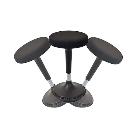 Uncaged Ergonomics WobbleStoolStandingDeskStoolTallAdjustableHeightBalanceStool, WSF-b WSF-B